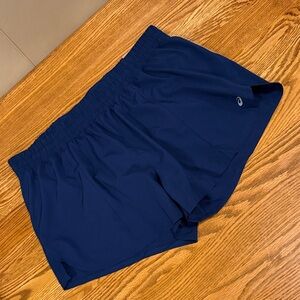 NWT Women’s ASICS Navy Running Shorts - XL